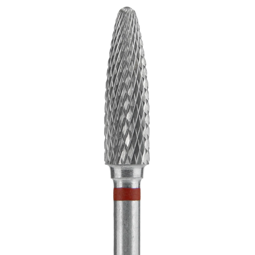 CARBIDE NAIL DRILL BIT, "CORN", RED, HEAD DIAMETER 4/14MM (FT90R040/14) (#208)-STALEKS™