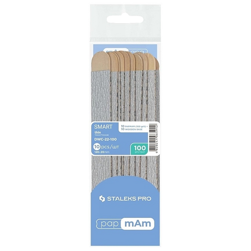 STALEKS PRO SMART 20 DISPOSABLE FILES PAPMAM SOFT BASE ON A WOODEN BASE 10 PCS DWC-20 - STALEKS™
